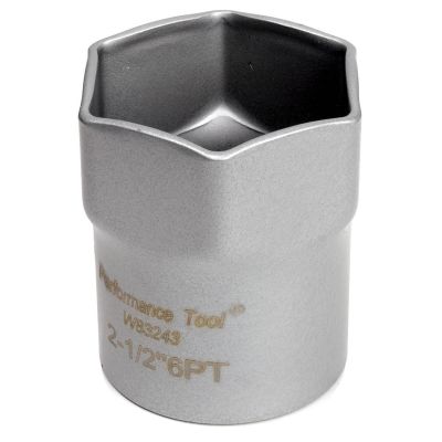 WLMW83243 image(1) - Wilmar Corp. / Performance Tool 1/2 DR Lock nut Skt 2-1/2" Hex