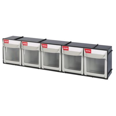 LDS1010019 image(0) - ShopSol Flip Out Part Storage Bins - 5 Compartment