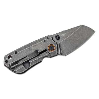 CRK6277 image(1) - CRKT (Columbia River Knife) Overland Compact D2 Stonewash Plain Blade Folding Knife with Frame Lock G10 Handle - Green