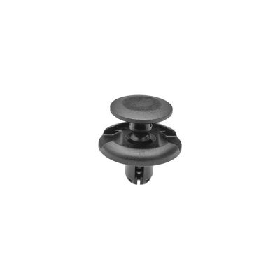 AVC20908 image(0) - AUVECO 20908 Push-Type with Drive Pin Fender Splash Shield Retainer, 20 mm Dia Head x 10 mm L Stem, Nylon, Black