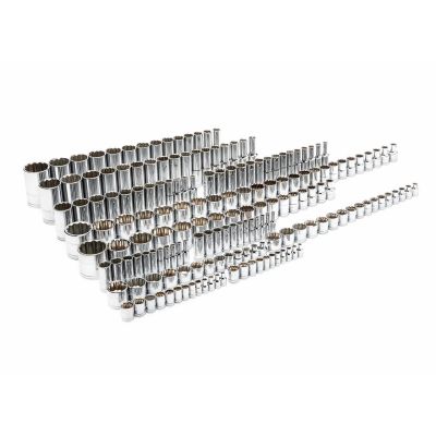 KDT89074 image(0) - GearWrench 176 Piece 1/4 Inch, 3/8 Inch & 1/2 Inch Drive 12 Point Standard and Deep SAE/Metric Master Socket Set
