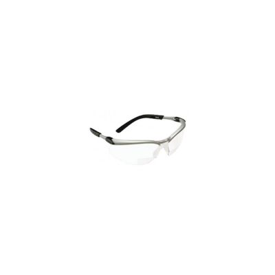 MMM11376 image(1) - 3M BX Reader Protective Eyewear Silver Frame +2.5