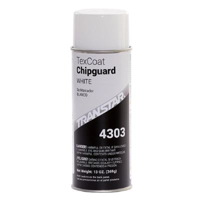 TRP4303 image(0) - Transtar Autobody Products 4303 Tex Coat Chip Guard, 16 oz, White, Aerosol