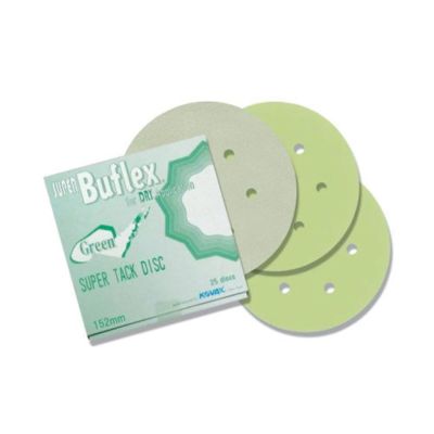 EAG1931535 image(0) - Eagle Abrasives, Inc. KOVAX Super Buflex 193-1535 Sanding Disc, 6 in Dia, 2000 Grit, Green, Dry, Hook and Loop Attachment, 7 Holes