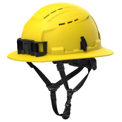 MLW48-73-1652 image(0) - Milwaukee Tool BOLT Yellow Full Brim Vented Safety Helmet &hyphen; Type 2, Class C