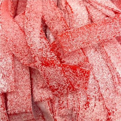THS190462 image(0) - Tender Heifer Snack Co. Sour Strawberry Licorice Belts Candy - 10 Ounce