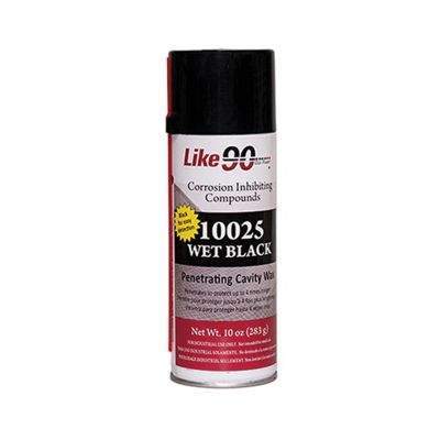 LKE10025 image(0) - Like 90 10025 CIC Wet Black Penetrating Cavity Wax, 10 oz Aerosol Can, Black