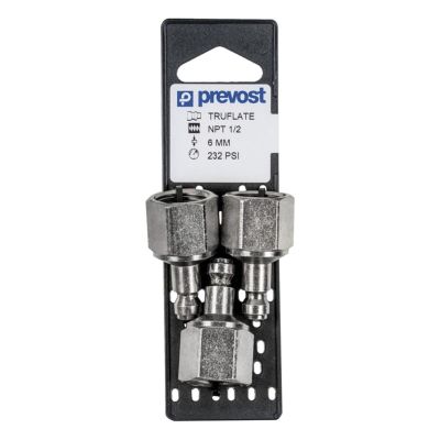 PRVURP066201P3 image(0) - Prevost URP 066201P3 Automotive Interchange Parallel Plug on Plate, 1/4 in, Tapered FNPT, Treated Steel