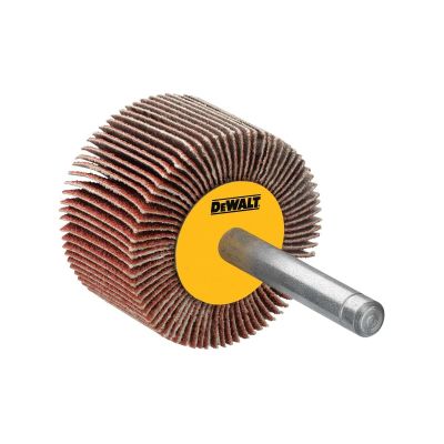 DWTDAFE1P0610 image(0) - DEWALT 3/4-Inch By 3/4-Inch By 1/4-Inch High Performance 60 Grit Flap Wheel