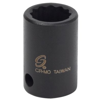 SUN312Z image(0) - SUNEX 3/8 in. Drive 12-Point Impact Socket,
