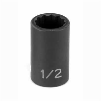 GRE1121M image(0) - Grey Pneumatic 3/8" Drive x 21mm 12 Point Standard Socket
