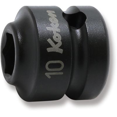 KKN14401MS-10 image(0) - Ko-ken USA 14401MS-10 1/2 Sq. Dr. Socket 10mm 6 point Length 23mm Thin walled