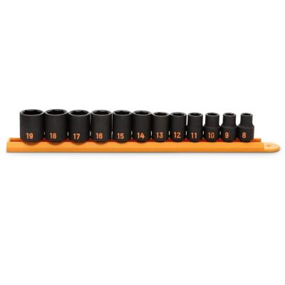 KDT84911H image(0) - GEARWRENCH 12 Piece 3/8" Drive 6 Point Metric Hi-Viz Impact Socket Set