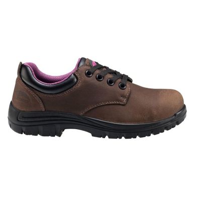 FSIA7164-7W image(0) - Avenger Foreman Oxford Series - Women's Mid Top Boots - Composite Toe - IC|EH|SR - Brown/Black - Size: 7W