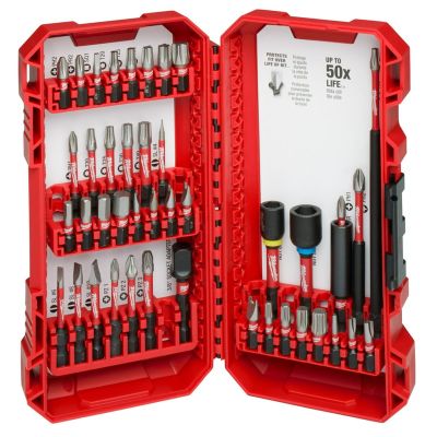 MLW48-32-4033 image(0) - Milwaukee Tool SHOCKWAVE Impact Duty Driver Bit Auto Set ‐ 43PC