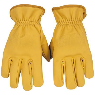 KLE60603 image(0) - Klein Tools Cowhide Leather Gloves, Medium