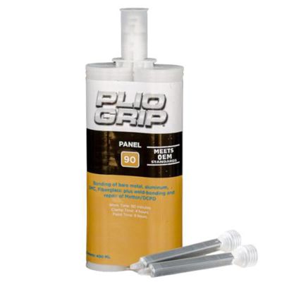 PLI5760 image(0) - PLIO-GRIP 5760 Panel Bonding, 400 mL, Cartridge, Black (Part A), Tan (Part B)