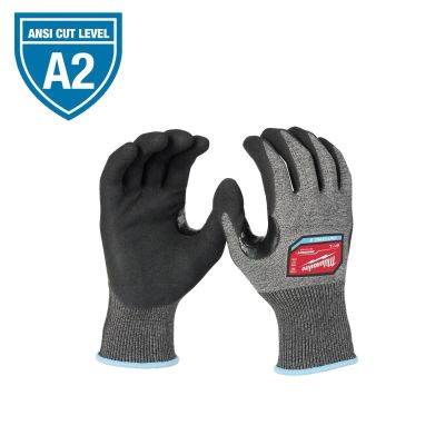 MLW48-73-7122 image(0) - Milwaukee Tool Cut Level 2 High-Dexterity Coated Nitrile Dipped Gloves - L