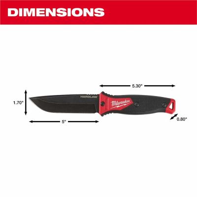 MLW48-22-1928 image(1) - Milwaukee Tool 5" HARDLINE Fixed Blade Knife