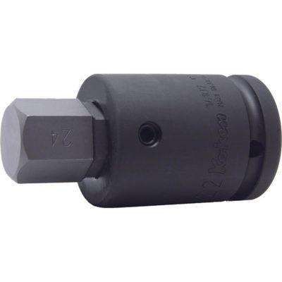KKN16107-22-19 image(0) - Ko-ken USA 16107.22-19 3/4 Sq. Dr. Bit Socket 19mm Hex Length 88mm