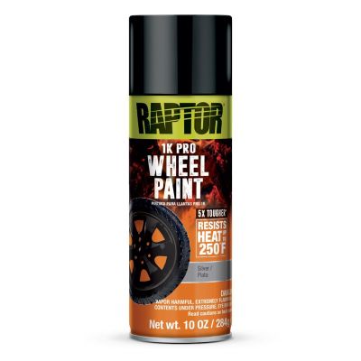 UPO4908 image(0) - U Pol Products RAPTOR 1K Wheel Paint Silver 10oz