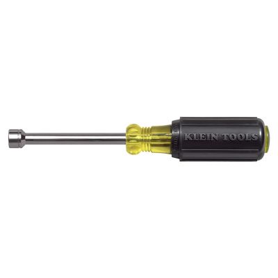 KLE6308MM image(0) - Klein Tools 8 mm Nut Driver, Cushion-Grip&trade;, 3-Inch Hollow Shaft