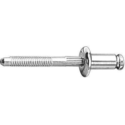 AVCAP11620 image(0) - AUVECO AP11620 Peel-Type Rivet, 1/4 in Dia x 1/32 to 9/64 in Grip Range, Aluminum Rivet/Steel Mandrel