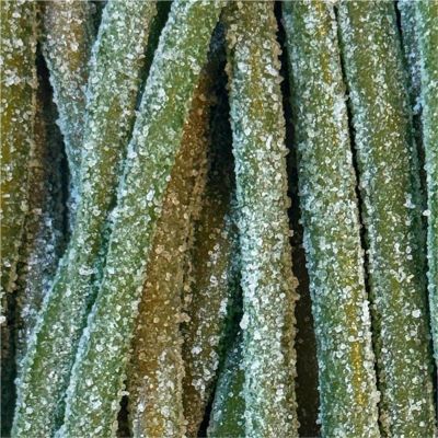 THS190455 image(0) - Tender Heifer Snack Co. Sour Watermelon Cream Filled Licorice Tubes Candy - 10 Ounce