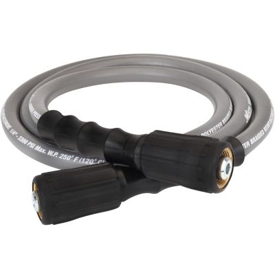 MILPW31406 image(1) - Milton 1/4-inch x 6-feet Poly Braided Pressure Washer Hose Assembly