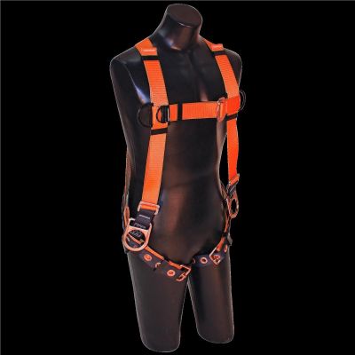 SRW802000 image(0) - FALL SAFE Safety Harness - A-SERIES - Vest-Style Positioning - Back / Side, Pass Through, Tongue Buckle - Size: Medium / Large