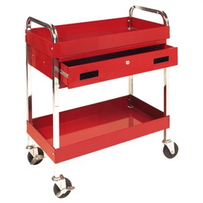 WLMW54004 image(0) - Wilmar Corp. / Performance Tool 2 SHELF UTILITY CART W/DRAWER