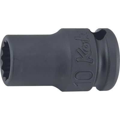 KKN13406A-7-16 image(0) - Ko-ken USA 13406A-7/16 3/8 Sq. Dr. Socket 7/16 12 point Length 32mm Thin walled