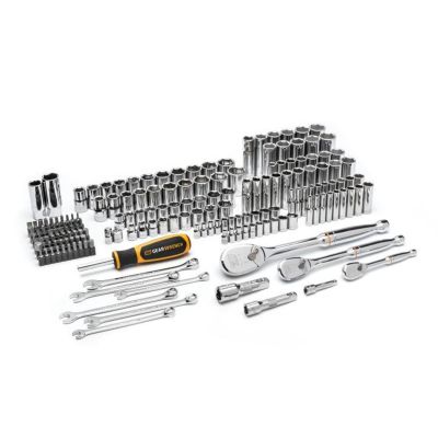 KDTGW90MCBMTS image(0) - GEARWRENCH 185 Piece 1/4", 3/8&rdquo; & 1/2" Drive 90T SAE/Metric Mechanics Hand Tool Set