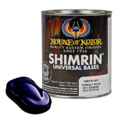 HOKC2C-KBC05-Q01 image(0) - House Of Kolor SHIMRIN C2C-KBC05-Q01 C2C Kandy Series Universal Basecoat, 1 qt Can, Cobalt Blue