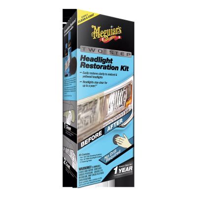 MEGG2970 image(0) - Meguiars G2970 Two-Step Headlight Restoration Kit, 28.8% VOC Content, Lime, Lemon Odor/Scent