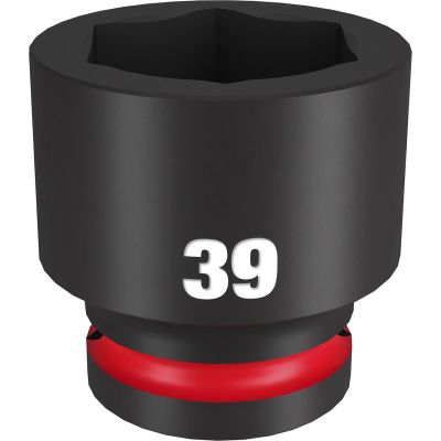 MLW49-66-6377 image(0) - Milwaukee Tool SHOCKWAVE Impact Duty  3/4"Drive 39MM Standard 6 Point Socket