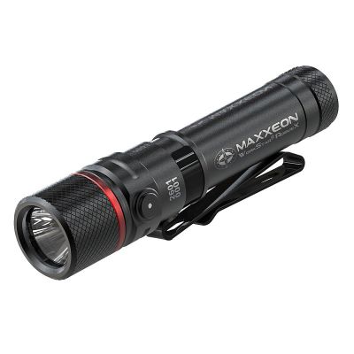 MXN00401 image(0) - Maxxeon WorkStar RogueX Rechargeable 4 Inch Mini Penlight with Red Laser - Black