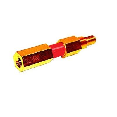 HSA9718 image(0) - H&S AutoShot Uni-9718 Ground Earth Pin Hex Leg 58Mm Long With Red Sleeve For Aluminum Studs