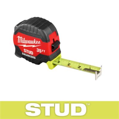 MLW48-22-1435E image(0) - Milwaukee Tool 35ft STUD Tape Measure with Engineer's Scale