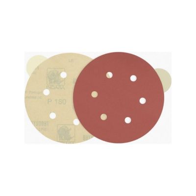 INA600-40 image(0) - Indasa USA,Inc. Medallion 600-40 Rhynostick Red Line XL Abrasive Solid Disc, 6 in Dia, 40 Grit