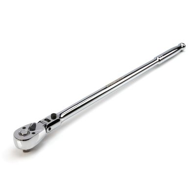 JSP60574 image(0) - J S Products (steelman) 3/8-Inch Drive 72-Tooth 180-Degree Flex-Head Reversible Quick-Release Ratchet with 18-Inch Long Full Polish Handle