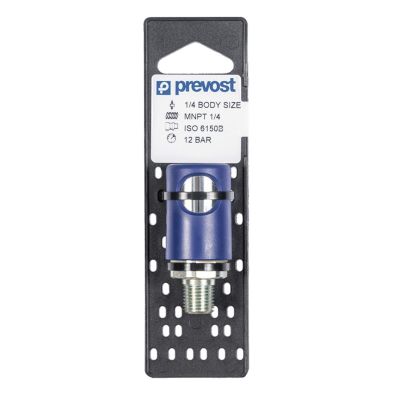 PRVIRC061251CP image(0) - Prevost IRC 061251CP Industrial Interchange Silicone-Free Regular Quick Coupler on Plate, 1/4 in, FNPT, Stainless Steel