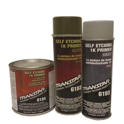 TRP6184 image(0) - Transtar Autobody Products 6184 Self-Etching 1K Primer, 1 qt Can, Olive Green