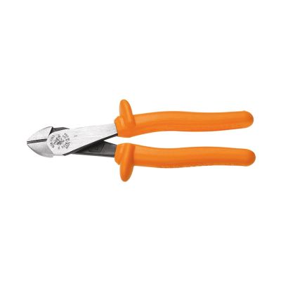 KLED2000-48-INS image(0) - Klein Tools Diagonal Cutting Pliers, Insulated, Heavy-Duty, Angled Head, 8-Inch