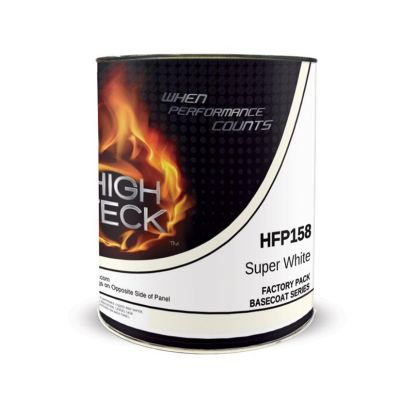 HITHFP158-4 image(0) - High Teck Products HFP158-4 Series HFP National Rule Urethane Basecoat, 1 qt, Super White, 6.8 lb/gal VOC