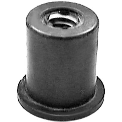 AVC13004 image(0) - AUVECO 13004 Well Nut, #10 - 32 TPI x 5/8 in Dia Head x 1/2 in Hole x 0.015 to 0.111 in Grip Range, Neoprene