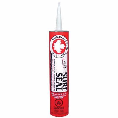 DOMCSB image(0) - Dominion Sure Seal 9003 All-Purpose Sure Seal Adhesive Sealant, 300 mL Cartridge, Black, Liquid, 24 hr Curing