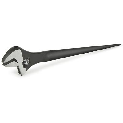 TIT216 image(0) - TITAN 12 Inch Adjustable Chrome Vanadium Steel Construction Spud Wrench Head Size with 16 Inch Overall Length for Added Leverage and Alignment