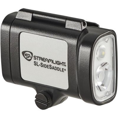 STL61620 image(0) - Streamlight SL-SideSaddle Hard Hat and Helmet Light - Includes Hard Hat and Helmet mount kit (baseplate, slot strap, universal Y-strap) and (3) AAA batteries - Black