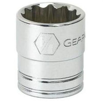 KDT80501 image(0) - GearWrench 3/8 Inch Drive 12 Point Standard SAE Socket 9/16 Inch
